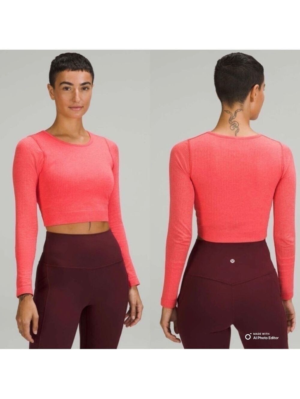 Lululemon Ebb to Street Long Sleeve Shirt Pale Raspberry Sz8